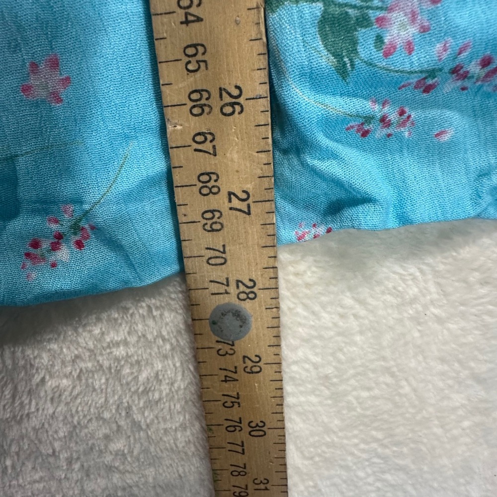 Papermoon Phoenix Tank Top Turquoise Floral Sleeveless Blouse 2XL New - Picture 5 of 6